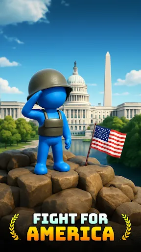 Gameplay screenshot 1 from Fight For America: Country War - Action game